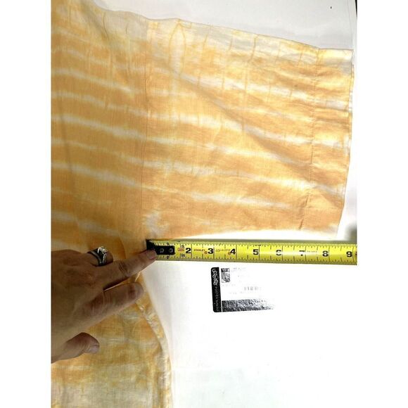 J. Jill Pure Jill Boxy 100% Linen Top Large Tie Dye Shibori Kimono - Picture 10 of 14